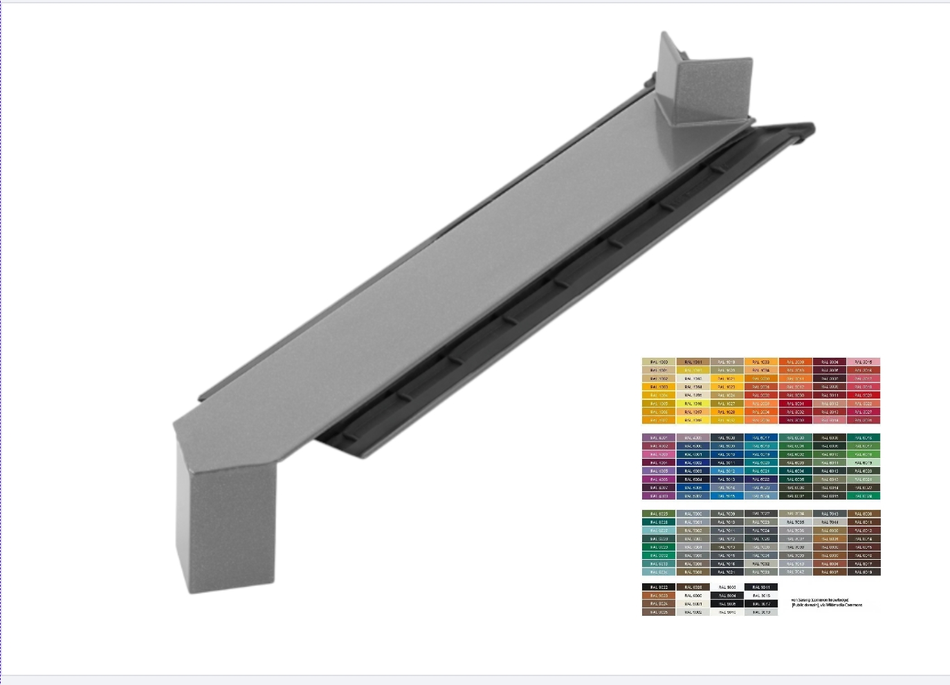 Fensterbank Außen-Eckverbinder WDVS Sonderfarben Fensterbank Außen-Eckverbinder WDVS Sonderfarben