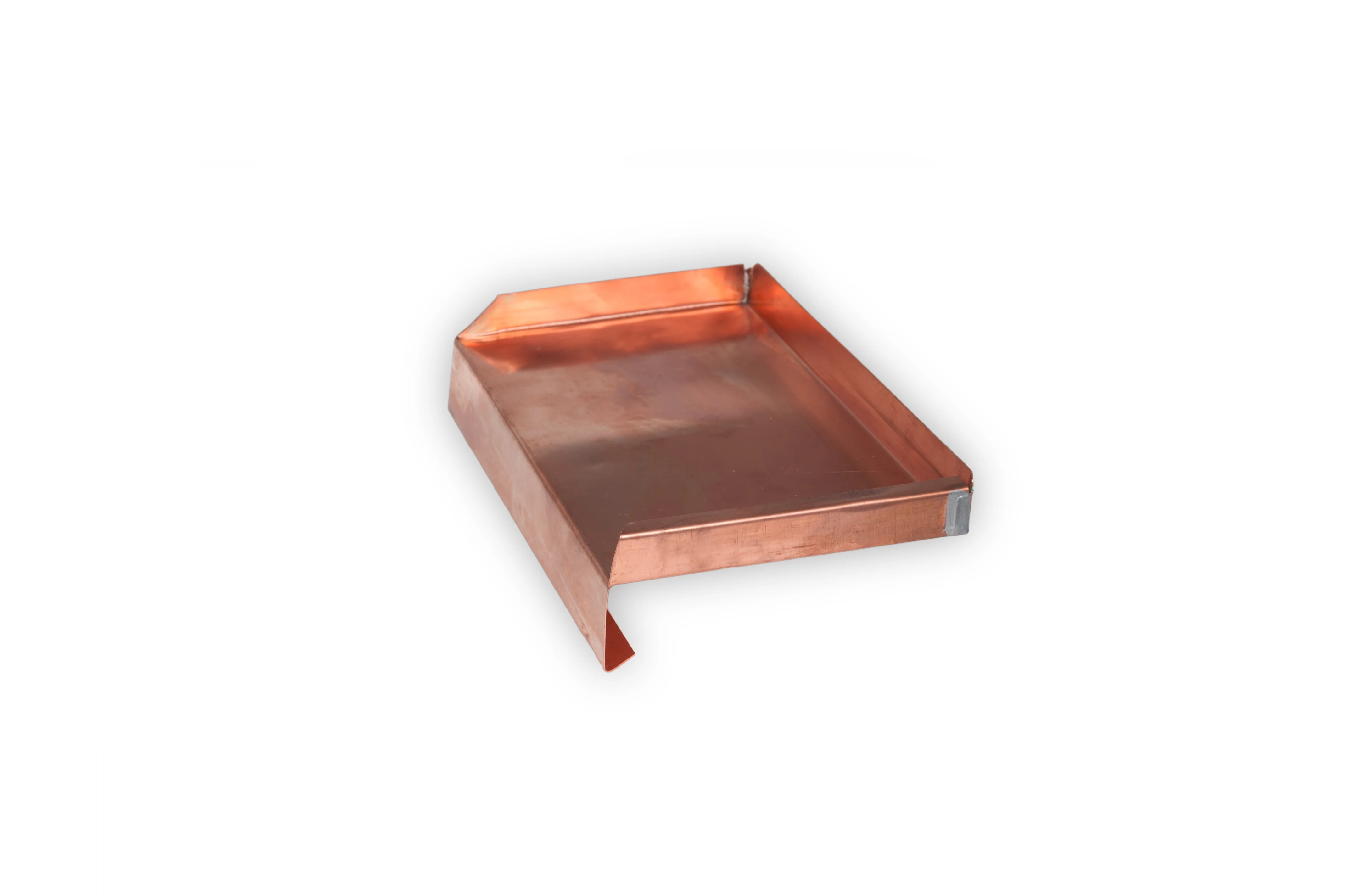 Kupfer Fensterbank mit gerader Tropfkante Kupfer Fensterbank mit gerader Tropfkante