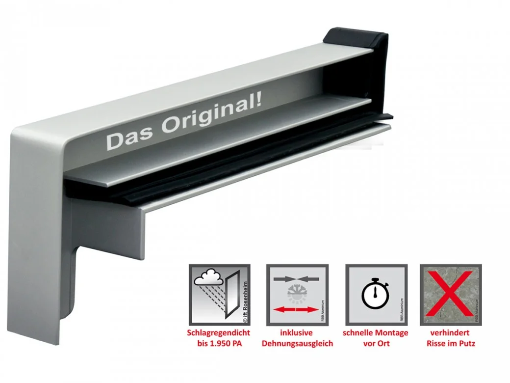 RAG2 WDVS Endstücke für Putzfassaden | RAL und DB 703 